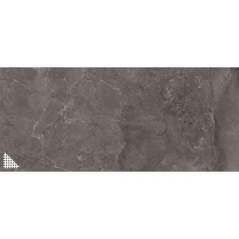 5900199274723 TUBĄDZIN Monolith Plus Grand Cave Graphite STR Płytka Elewacyjna Gres Rekt. Mat. 119,8x274,8 120x280