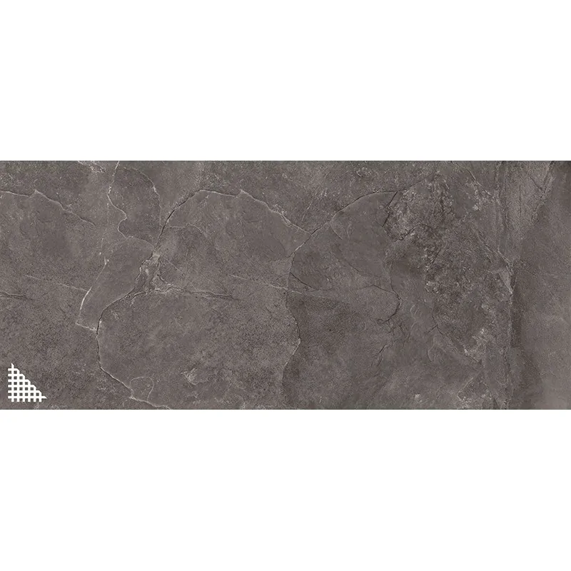 5900199274723 TUBĄDZIN Monolith Plus Grand Cave Graphite STR Płytka Elewacyjna Gres Rekt. Mat. 119,8x274,8 120x280