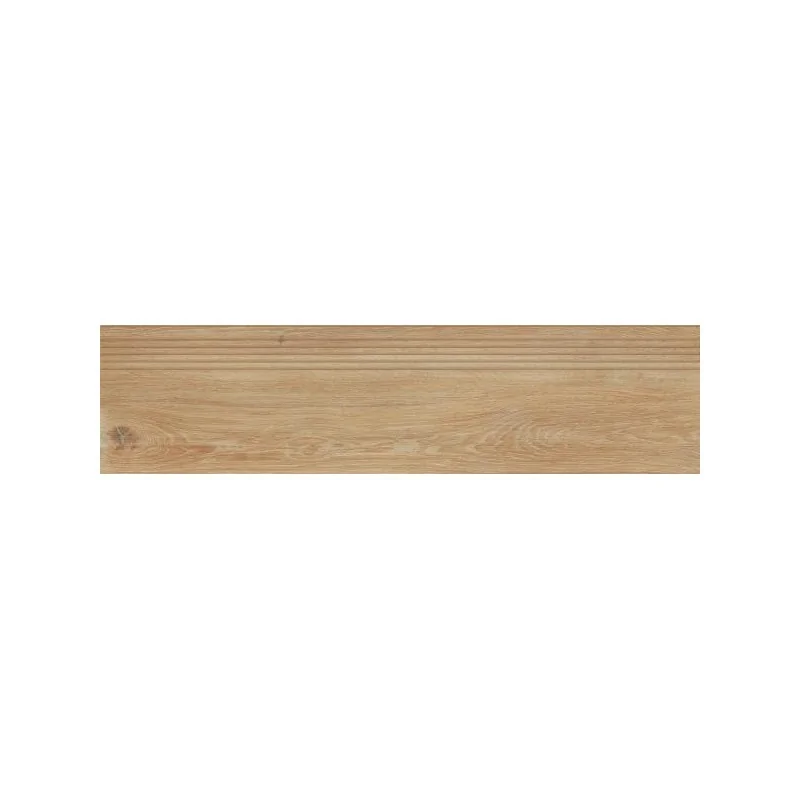5904584184918 PARADYŻ (My Way) Heartwood Honey Stopnica Nacinana Struktura Mat. 29,8x119,8 30x120