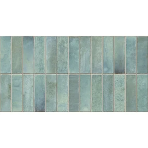 Sklep Płytki łazienkowe cegiełki ścienne GAYAFORES Deco Artis Green Cegiełka Błyszcząca 32x62,5 30x60 60x30