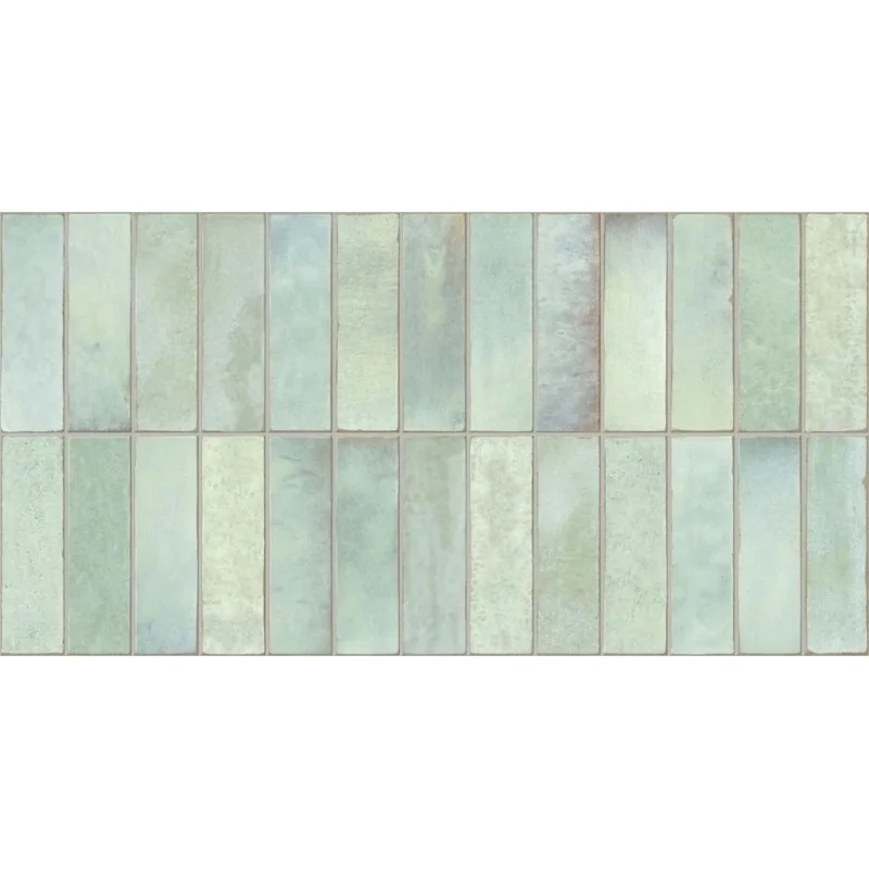 Sklep Płytki Flizy Hiszpańskie kafelki GAYAFORES Deco Artis Salvia Cegiełka Błyszcząca 32x62,5 30x60 60x30