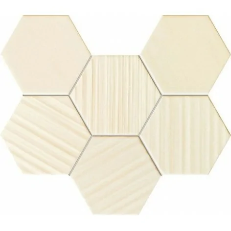 MS-01-202-0289-0221-1-008 TUBĄDZIN Horizon HEX Ivory Mozaika Ścienna 28,9x22,1 5907602101089