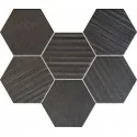 MS-01-202-0289-0221-1-013 TUBĄDZIN Horizon HEX Black Mozaika Ścienna 28,9x22,1 5903238008631