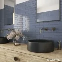 8435404955779 EQUIPE Costa Nova Banyan Blue EQ 28446 Płytka Ścienna Błyszcząca 5x20 płytki cegiełki kafelki cegiełka
