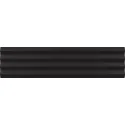 8435404956370 EQUIPE Costa Nova Praia Black EQ 28506 Płytka Ścienna Mat. 5x20 czarna cegiełka kafelki strukturalne 3d