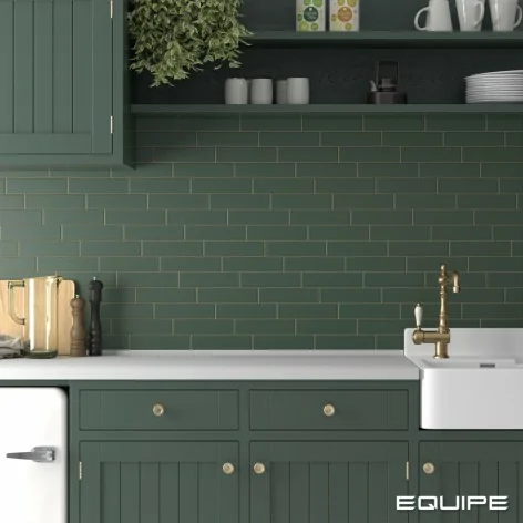 8435404955861 sklep płytki cegiełki EQUIPE Costa Nova Laurel Green EQ 28455 Płytka Ścienna Mat. 5x20 MATT hiszpańskie