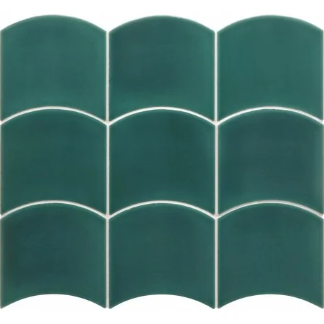 8435404959418 Sklep płytki flizy glazura EQUIPE Wave Teal Grassy EQ 28840 Płytka Cegiełka Połysk 12x12 hiszpańskie kafelki