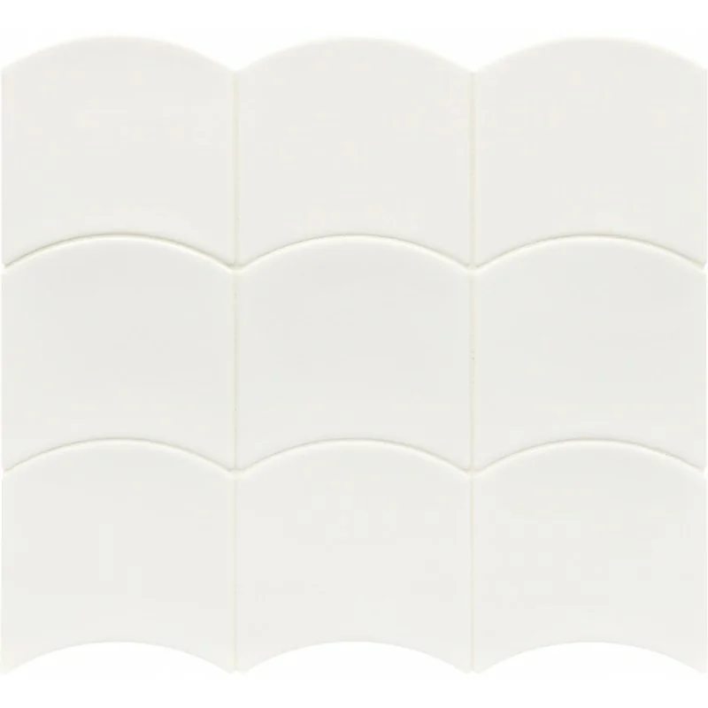 8435404959395 Sklep płytki flizy glazura EQUIPE Wave White EQ 28838 Płytka Ścienna Cegiełka Połysk 12x12 hiszpańskie kafelki