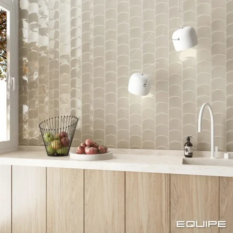 8435404959364 Sklep płytki flizy glazura EQUIPE Wave Old Cream EQ 28835 Płytka Ścienna Cegiełka Połysk 12x12 hiszpańskie