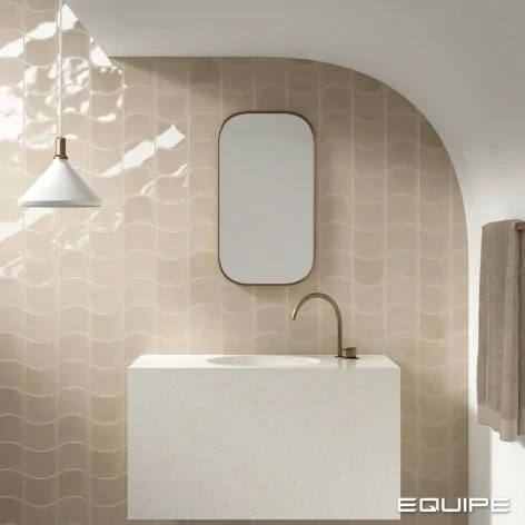 8435404959364 Sklep płytki flizy glazura EQUIPE Wave Old Cream EQ 28835 Płytka Ścienna Cegiełka Połysk 12x12 hiszpańskie
