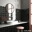 8435404959432 Sklep płytki flizy glazura EQUIPE Wave Black EQ 28842 Płytka Ścienna Cegiełka Połysk 12x12 Hiszpańskie
