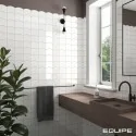 8435404959395 Sklep płytki flizy glazura EQUIPE Wave White EQ 28838 Płytka Ścienna Cegiełka Połysk 12x12 hiszpańskie kafelki