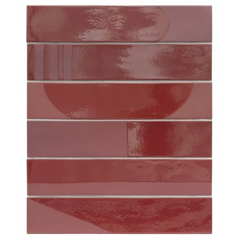 8435081401781 Sklep płytki flizy glazura EQUIPE Wadi Garnet Decor EQ 30170 Cegiełka Mat. 6x30 Hiszpańskie kafelki