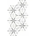 8435404932954 sklep płytki flizy terakota EQUIPE Bardiglio Hexagon Flower EQ 23772 Gres Mat. 17,5x20 marmurowe kamieniopodobne