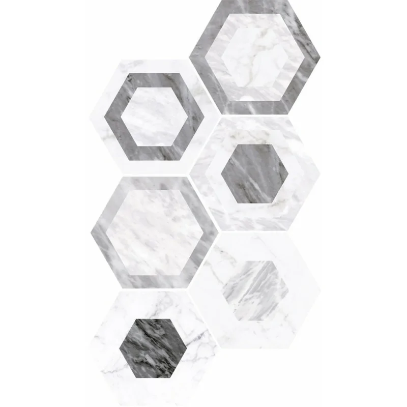 8435404932961 sklep płytki flizy terakota EQUIPE Bardiglio Hexagon Geo EQ 23772 Gres Mat. 17,5x20 kamieniopodobne marmurowe