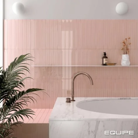 8435081411704 sklep płytki flizy glazura EQUIPE Vitral Axis Pink EQ 31151 Cegiełka Błyszcząca 5x40 hiszpańskie cegiełki