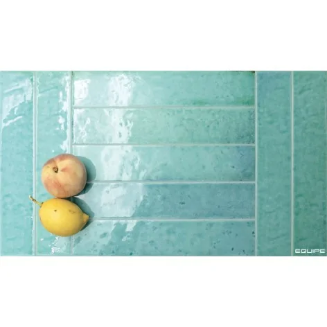 8435081416358 EQUIPE Menorca Aqua EQ 31629 Płytka Cegiełka Ścienna Połysk 6,5x32,8 kolorowe hiszpańskie kafelki