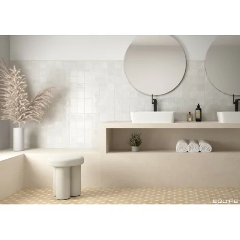 8435081416297 EQUIPE Menorca White EQ 31623 Płytka Cegiełka Ścienna Połysk 6,5x32,8 białe kafelki equipe