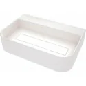 5907650885849 DEANTE Arnika Umywalka Granitowa Nablatowa z Miejscem na Baterię - z Maskownicą Alabaster CQA_AU6S