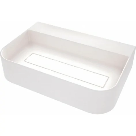 5907650885849 DEANTE Arnika Umywalka Granitowa Nablatowa z Miejscem na Baterię - z Maskownicą Alabaster CQA_AU6S