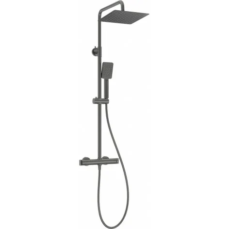 5907650817536 Armatura Łazienkowa DEANTE Therm Deszczownica z Baterią Prysznicową Termostatyczną Titanium NAC_D4HT