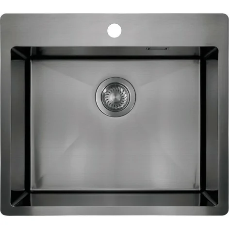 5907650837503 Armatura Kuchenna DEANTE Olfato Precious Zlewozmywak Stalowy 1-komorowy Titanium ZPO_D10B