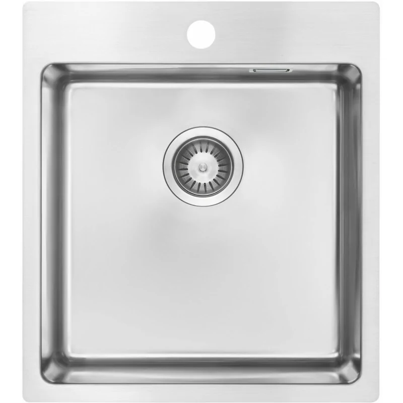 5907650873785 Armatura Kuchenna DEANTE Olfato Zlewozmywak Stalowy 1-komorowy Stal Szczotkowana ZPO_010A