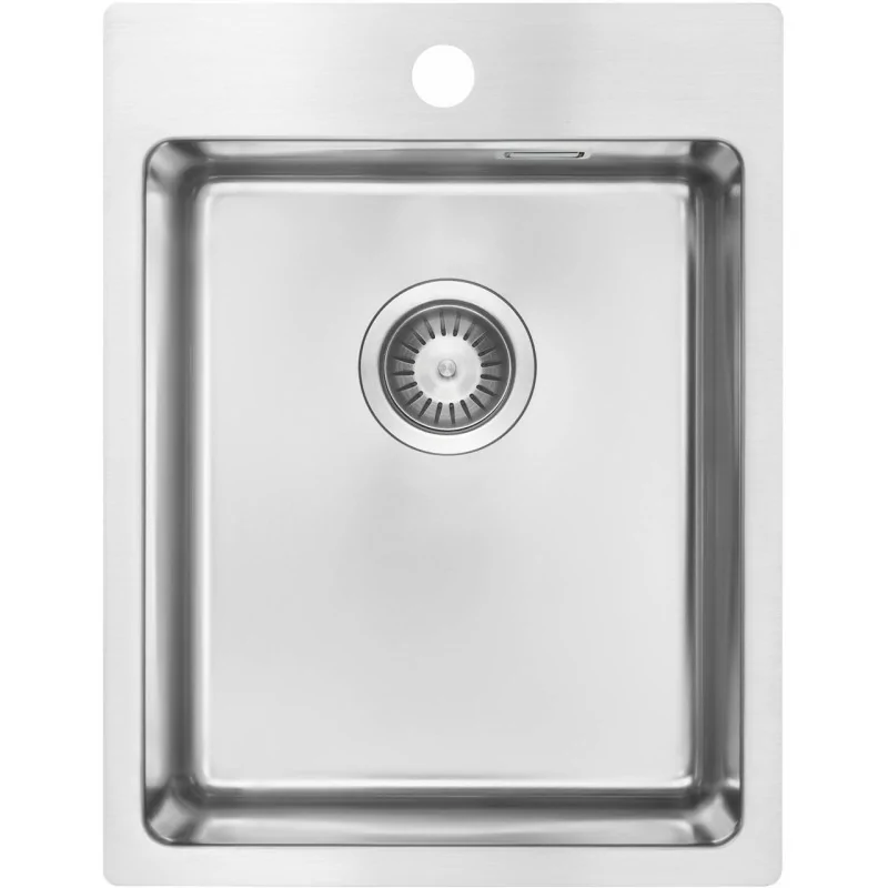 5907650858164 Armatura Kuchenna DEANTE Olfato Zlewozmywak Stalowy 1-komorowy Stal Szczotkowana ZPO_010E