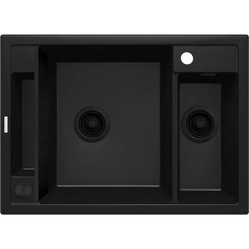5907650874751 Sklep Kuchnia DEANTE Magnetic Zlewozmywak Granitowy Magnetyczny 1.5-komorowy Nero ZRM_N503