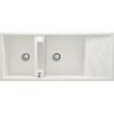 590765081718 Sklep Kuchnia DEANTE Magnetic Zlewozmywak Granitowy Magnetyczny 2-komorowy z Ociekaczem Alabaster ZRM_A213