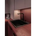 5907650865421 Sklep Kuchnia DEANTE Magnetic Zlewozmywak Granitowy Magnetyczny 1-komorowy NERO ZRM_N10A