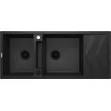 5907650817192 Sklep Kuchnie DEANTE Magnetic Zlewozmywak Granitowy Magnetyczny 2-komorowy z Ociekaczem Grafit Metalik ZRM_G213