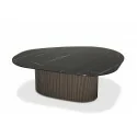 Meble PREMIUM Aria di Notte Stolik Kawowy ze Spieku Kwarcowego Nero Marquina 100x120 prosto z włoch - Włoskie meble
