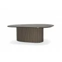 Meble PREMIUM Aria di Notte Stolik Kawowy ze Spieku Kwarcowego Nero Marquina 100x120 prosto z włoch - Włoskie meble