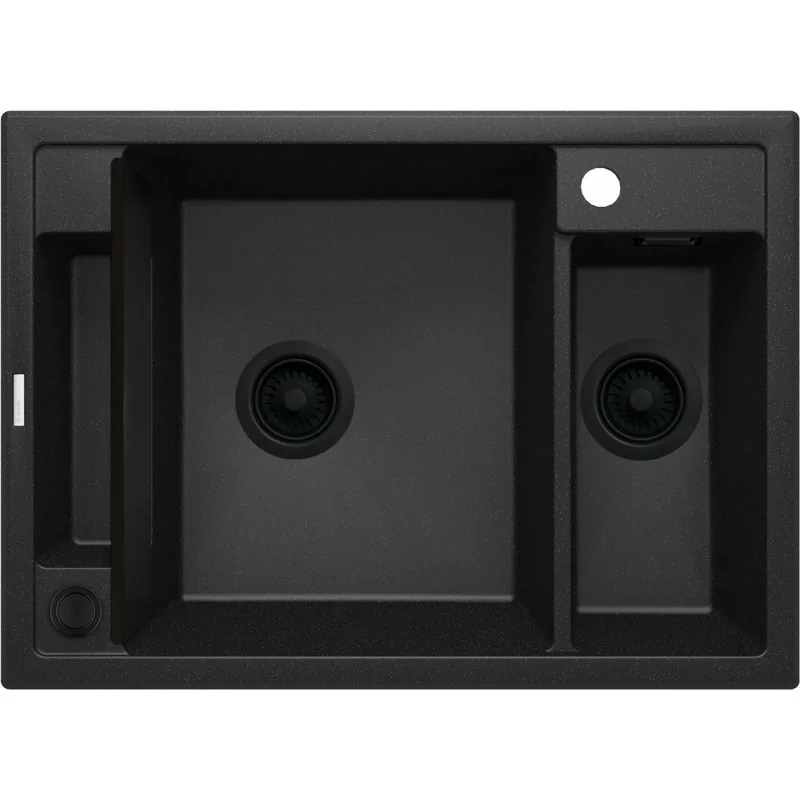 5908212094990 Sklep Kuchnia DEANTE Magnetic Zlewozmywak Granitowy Magnetyczny 1.5-komorowy Grafit Metalik ZRM_G503