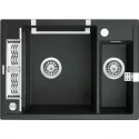 5908212094990 Sklep Kuchnia DEANTE Magnetic Zlewozmywak Granitowy Magnetyczny 1.5-komorowy Grafit Metalik ZRM_G503