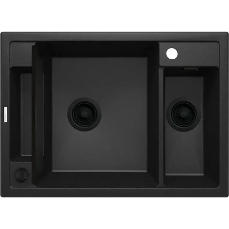 5908212094990 Sklep Kuchnia DEANTE Magnetic Zlewozmywak Granitowy Magnetyczny 1.5-komorowy Grafit Metalik ZRM_G503