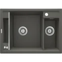 5908212095072 Sklep Kuchnia DEANTE Magnetic Zlewozmywak Granitowy Magnetyczny 1.5-komorowy Antracyt Metalik ZRM_T503