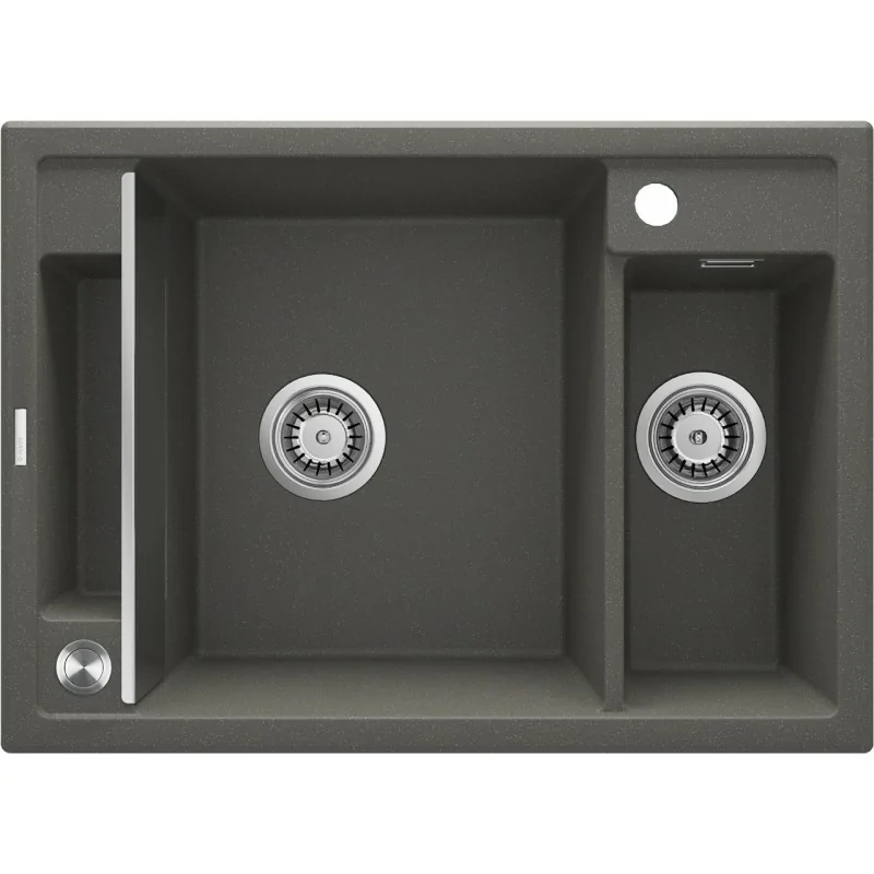 5908212095072 Sklep Kuchnia DEANTE Magnetic Zlewozmywak Granitowy Magnetyczny 1.5-komorowy Antracyt Metalik ZRM_T503