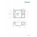 5908212095072 Sklep Kuchnia DEANTE Magnetic Zlewozmywak Granitowy Magnetyczny 1.5-komorowy Antracyt Metalik ZRM_T503