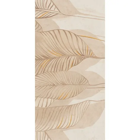 5903238068741 sklep Płytki TUBĄDZIN Mild Clay Leaves B Obraz Gresowy DP-01-339-1198-0598-1-017 59,8x119,8 60x120