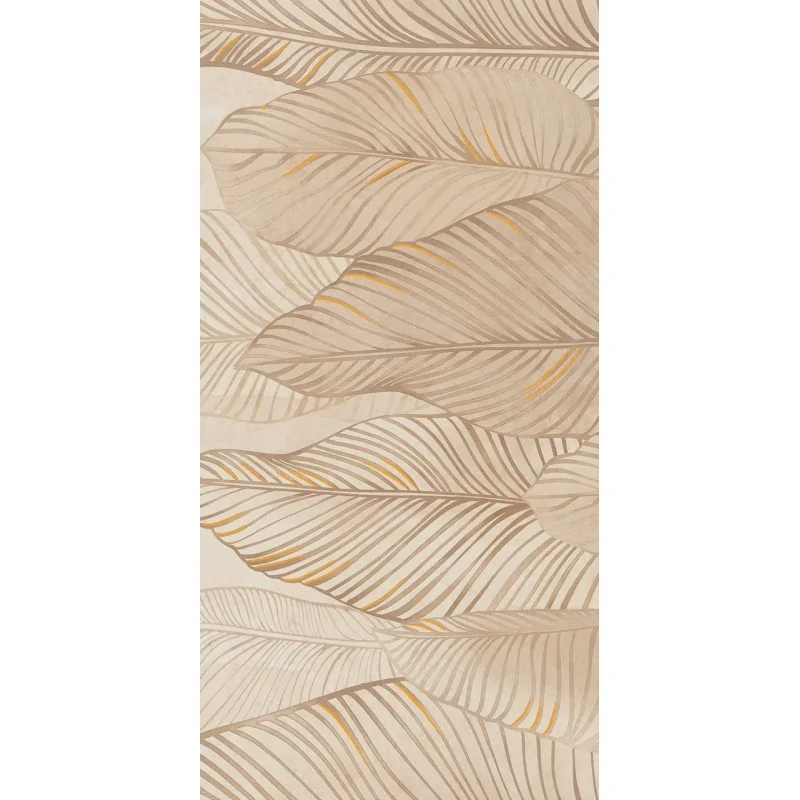 5903238068758 Sklep Płytki TUBĄDZIN Mild Clay Leaves C Obraz Gresowy Ścienny Gres Rekt. Mat. 59,8x119,8 60x120