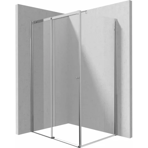 5907650885443 Sklep baterie DEANTE Kerria Plus Kabina Prysznicowa Prostokątna Chrom + Szkło Transparentne 120x80 cm KKN0P12S08