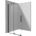 KTJN38R 5907650889410 DEANTE Prizma Ścianka Prysznicowa Walk-in 80 cm - Przesuwna Nero + Szkło Transparentne KTJ_N38R