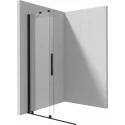 KTJN38R 5907650889410 DEANTE Prizma Ścianka Prysznicowa Walk-in 80 cm - Przesuwna Nero + Szkło Transparentne KTJ_N38R