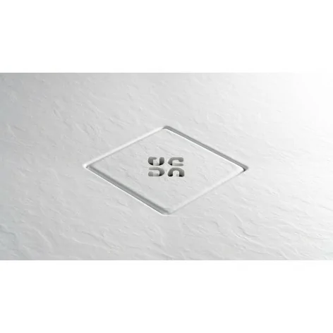 5907650893806 Sklep Ceramika Łazienkowa DEANTE Silia Brodzik Akrylowy Kwadratowy 80x80 cm Biały Strukturalny KSKA00808B