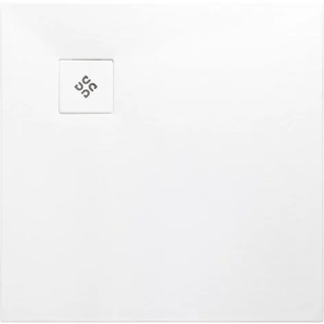 5907650893806 Sklep Ceramika Łazienkowa DEANTE Silia Brodzik Akrylowy Kwadratowy 80x80 cm Biały Strukturalny KSKA00808B