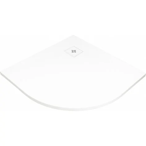 5907650893837 Sklep Ceramika Łazienkowa DEANTE Silia Brodzik Akrylowy Półokrągły 90x90 cm Biały Strukturalny KSPA00909B