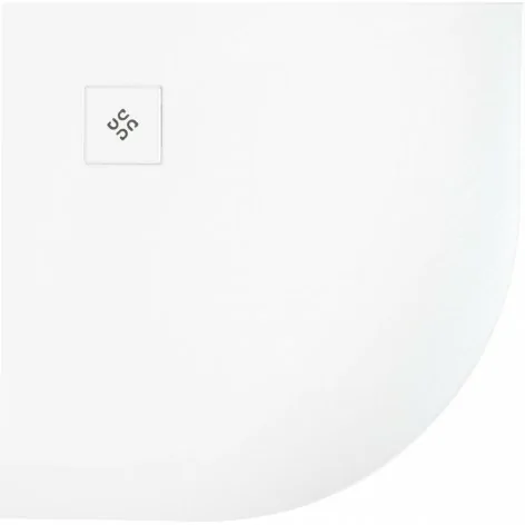 5907650893837 Sklep Ceramika Łazienkowa DEANTE Silia Brodzik Akrylowy Półokrągły 90x90 cm Biały Strukturalny KSPA00909B