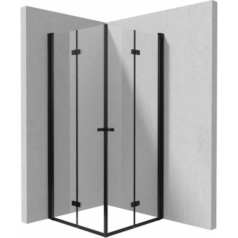 5907650884385 Sklep DEANTE Kerria Plus Kabina Prysznicowa Kwadratowa 90x90 cm Nero + Szkło Transparentne KKNNX09X09